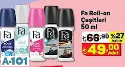 FA ROLL ON DEODORANT ÇEŞİTLERİ FA ROLL ON DEODORANT ÇEŞİTLERİ